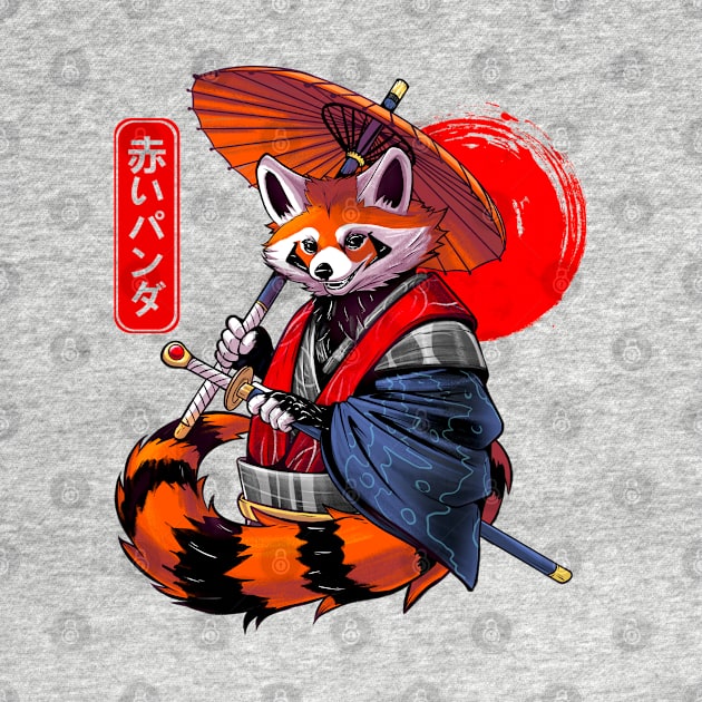 Red Panda Samurai by Meca-artwork